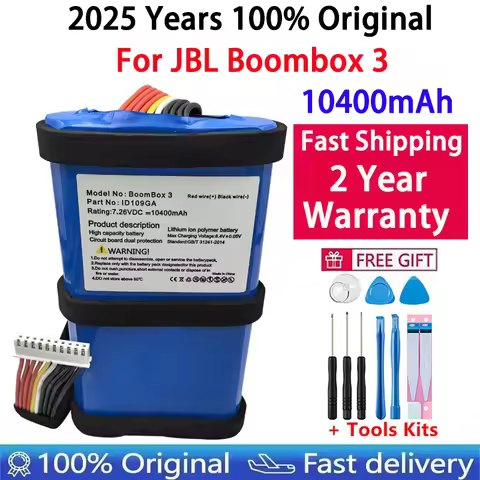 Fast Shipping 100% Original Speaker Battery For JBL Boombox 3 Boombox3 10400mAh Special Edition Blue