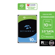 SEAGATE SkyHawk AI Surveillance HDD ST10000VE001 / 10TB / 3.5" / 7200RPM / C/256MB / SATA 6GB/s (ฮาร