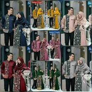 Terbaru Gamis Batik Couple Modern Terbaru 2020 Gamis Batik Kombinasi