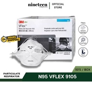 【READY STOCK】3M N95 VFlex 9105 Particulate Respirator NIOSH Approved (EXP :07/2026)