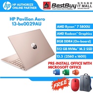 HP Pavilion Aero 13-be0029AU Laptop (Ryzen 7-5800u/8gb/512gb ssd/uma/opi/pale rose gold/2yr)