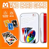 Iron Box Set UNO Card Toy Classic Family Party Games for groups OF friends suitable for all ages