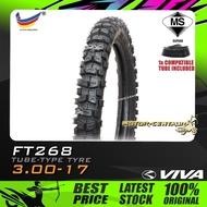 TAYAR KOMBO VIVA TYRE FT268 3.00-17 WITH FKR TUBE