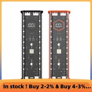 21700 DIY Power Bank Case Supports 4x21700 Batteries PD20W Powerbank Case LED Screen Transparent Bat