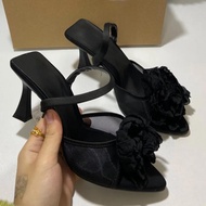 New store openingBlack Rose High Heel Women Sandals Peep Toe Luxury Designer Female Summer Footwear 