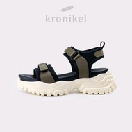 KRONIKEL PROJECT // SIERRA - Army black sandal wanita