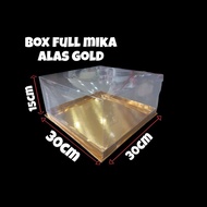FULL MICA BOX 30X30X15 GOLD BASE