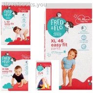 ✑❈Tesco Fred &amp; Flo Disposable Diaper Pants Size M 66, L 52,  XL 46, XXL 40