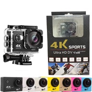 4K Action Camera WiFi Waterproof Sports Camera for Outdoor Diving Surfing Cycling Vlogging with Mobi