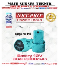 NRT-PRO Baterai Bor Cordless 12V for Bor Cordless DC-330 / 330 Set / Battery Batere Original NRT PRO