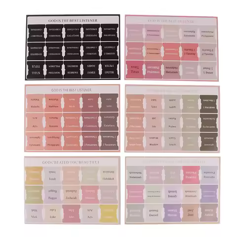 【Nice】Mr. Pen- Bible Tabs 5 Tabs Boho Theme Laminated Bible Tabs For Women And Men Bible Tabs For St