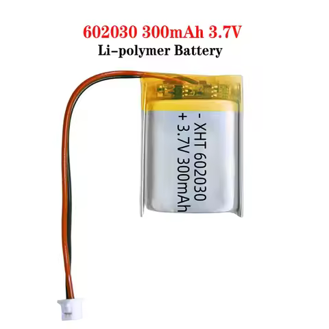 602030 300mAh Lithium Rechargeable Battery 3.7V Li-ion Polymer Battery for Bluetooth Headset Speaker