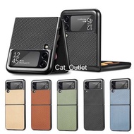 Samsung Z Flip 3手機殼纖維紋路硬盒 Phone Case