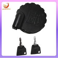 [gaozuo523.vn] 1 Piece 331/45908 331/33064  Cap  Tank Side Lock Cover with 2 Keys ABS for  Excavator