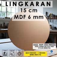 Circle 15 cm - MDF 6 mm - MDF board MDF wood board/