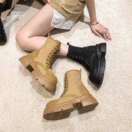 Thick Boots Canvas Motorcycle Rider Boots