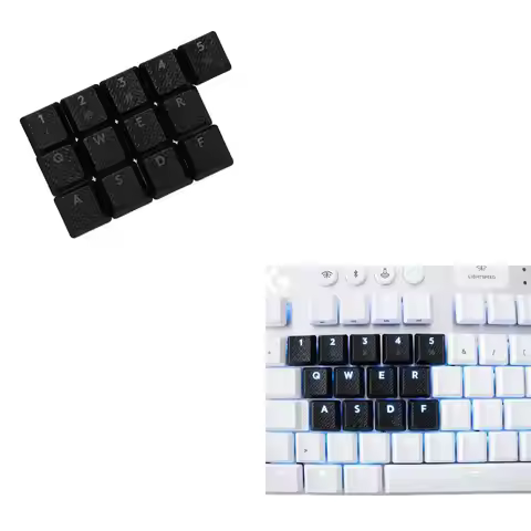 DIY Keyboard Keys 13pcs PBT Backlit Keycap with Texture Non-slip Cover for G915TKL Keyboard G915 G91