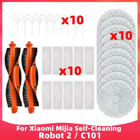 Fit For Xiaomi Robot Vacuum X20 / Xiaomi Mijia Self-Cleaning Robot 2 / C101 Main Side Brush Hepa Fil