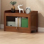 Transparent Display Cabinet with Flip Up Door, Glass Display Case, Curio Cabinet, Dustproof Protecti