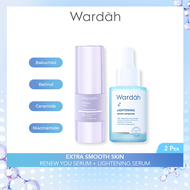 Wardah Double Serum Pack: Glow Anti Aging Anti Acne Skin Barrier