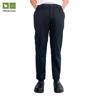 Alex Black Chef Trousers Elastic Waistband