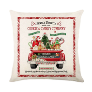 （AAA-HOT） Christmas pillowcase farmhouse deer pillowcase winter holiday Christmas decoration cushion