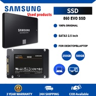 Samsung 860 EVO SSD 250GB 500GB2.5นิ้วดิสก์แบบแข็งภายในแบบ SATA III SATA3ฮาร์ดไดรฟ์ HDD ขนาด2.5นิ้วพ