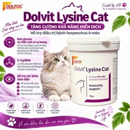 Dolfos LYSINE CAT 70 G DOLVIT L-lysine enhances CAT immunity - European Brand Lysine for Cat Immune 