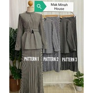LAILA SET / MINI KURUNG / BAJU SET / BAJU SEPASANG / BAJU DAN KAIN KEMBANG BERCORAK PALAS