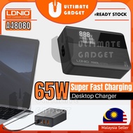 LDNIO A4808Q 65W Charger Desktop Charging Fast Charger Adapter Desktop Laptop Charger Adaptors For L