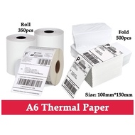 A6 Airway Bill Thermal Paper Shipping Label Consignment Note Sticker