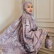 AL PUTRI | Mukena Dewasa Motif Travel Mini Pouch Laser Cut Resleting Terbaru