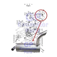 UH063 / UH045-7 HYDRAULIC EXCAVATOR ENGINE MUFFLER (4125488)