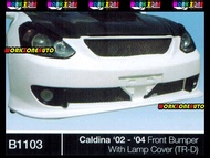 B1103 Toyota Caldina 02-04 Fiber Front Bumper With Lamp Cover (TRD) Body kit Bodykit