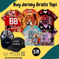 Free Jersey Hat Jersey Oversize Retro Vintage Y2k Style