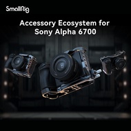 SmallRig ชุดโครงใส่กล้องขนาดเล็กแผ่น Arca Swiss ปลดเร็วในตัวพร้อมแคลมป์สาย HDMI สำหรับ Sony A6700 4336