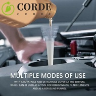 CORDE Automotive Oil Change Funnel, ABS Filling Engine Oil Filling Funnel, Vehciles Gasoline Engine 