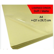 100 GSM A4 Matte Cold Lamination, 10 Sheets 100 gram Cold Matte Laminating Sticker/