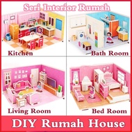 3D stacking DIY House House Children's Educational Toys 3D Puzzle Miniature DIY Small Jigsaw Foam Pu