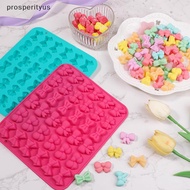 [Prs] Bow Silicone Molds With 6 Different Shapes, 36-Cavity Bow Chocolate Fondant Mold For Bowknot C