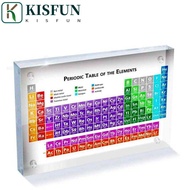 KISFUN Periodic Table Durable Students Acrylic Periodic Table Letter Colorful Periodic Display Board