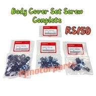 HONDA RS150 RS 150 - Complete Set Body Cover Set Screw & Leg Shield Skrew & Handle Cover Upper Lower