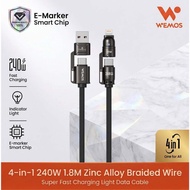 Wemos Fast Charging Cable 4 in 1