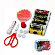 Sewing Kit Thread, Scissors, Button and Needles Set/Set Barang Jahitan