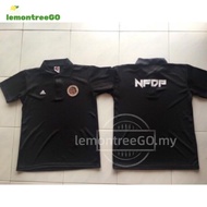 Nfdp Jersey Baju Hitam Lelaki Berkolar Polo Shirt Oversize for Man Jersi NFDP Berkolar Fabric Microf