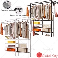 Rak Penyangkut Penyidai Almari Pakaian Kain Baju Seluar Telekung Clothes Hanger Rack Wardrobe Storag