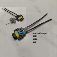 Socket Lamp Bulb H11/H16/H8 OEM dotted cable