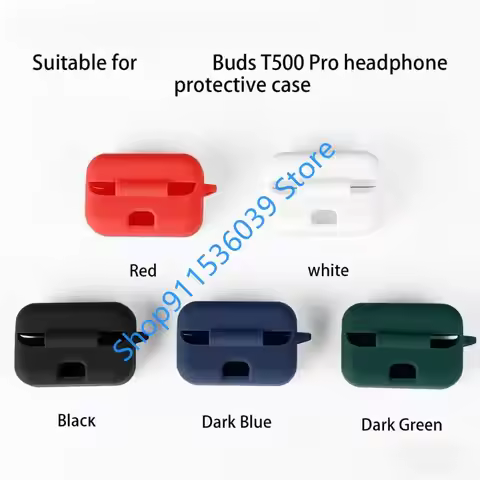Earphone Protective Cover for Realme Buds T500 Pro Dustproof Shockproof Housing Washable Silicone Ca