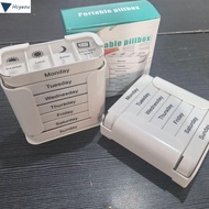 HCYEOU Medicine Box, Plastic Slots Separate Pill , Portable Large Weekly 7-Day Slots Pill Container 