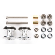 Tamiya DOUBLE ALUMINUM ROLLERS with RUBBER RINGS 13-12mm - Item 15418